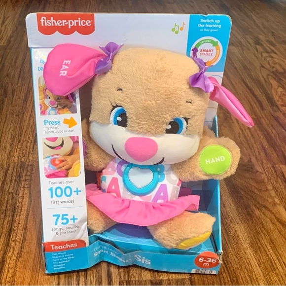 Fisher-Price Other - Fisher-Price Laugh & Learn Smart Stages Sis Puppy Plush Learning Toy, new in box